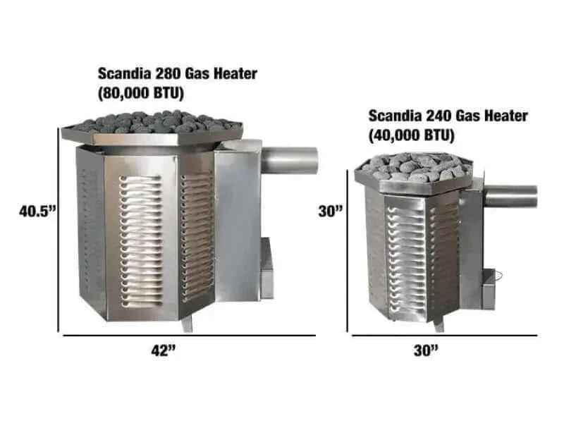 Scandia 40K BTU Gas Sauna Heater